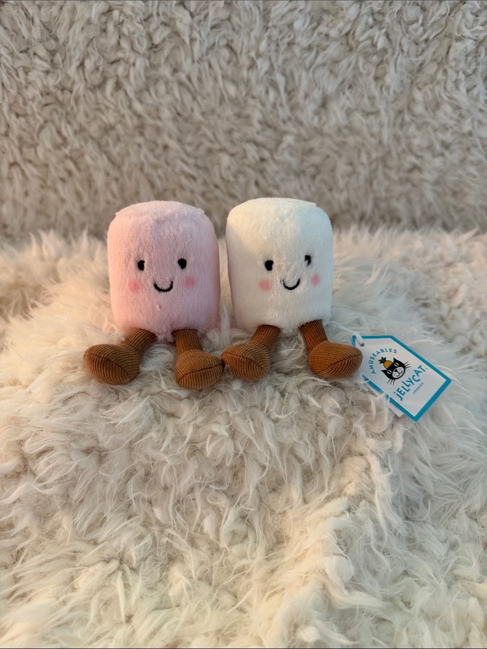Amuseables Pink & White Marshmallows- Jellycat
